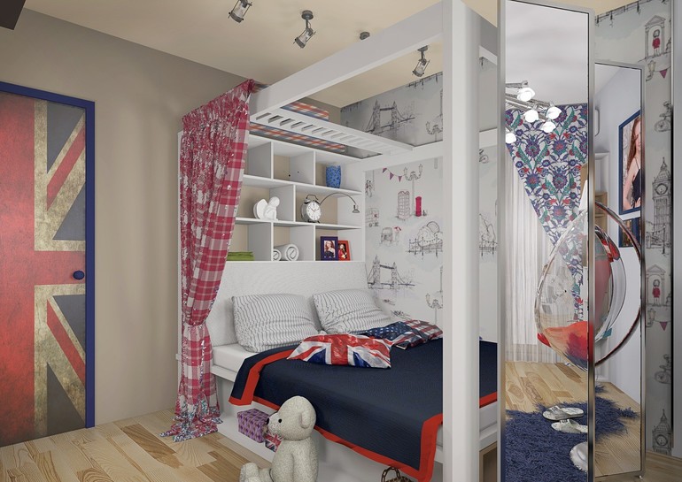 Nursery interior for a girl