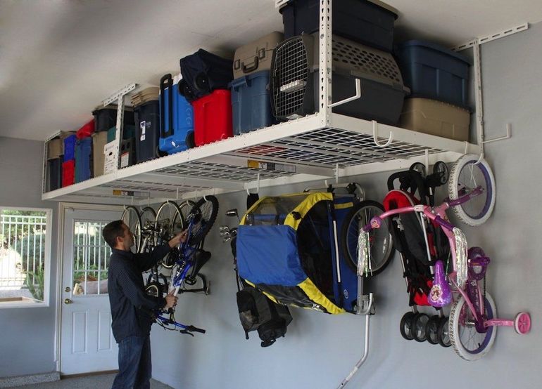 Garage pool storage